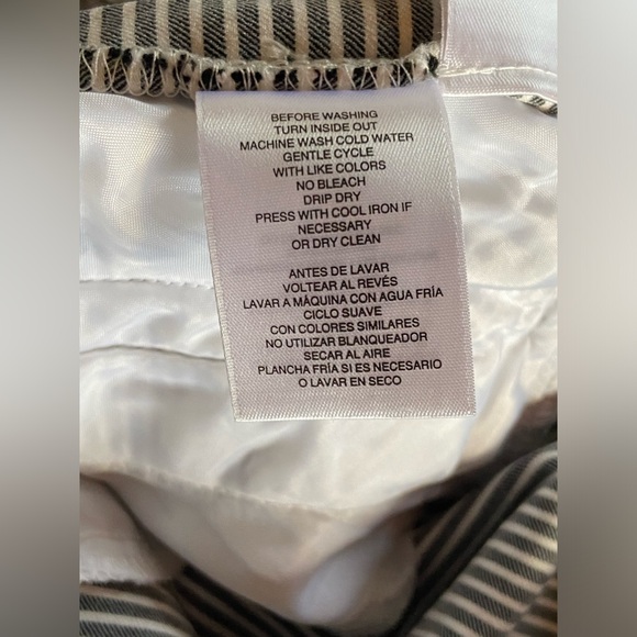 ANNE KLEIN STRIPED CAPRI’S SIZE 12 - Picture 12 of 15